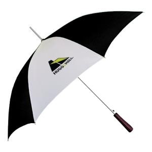 48" Golf Umbrella, Black/White