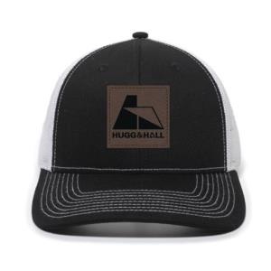 Black & White Hat with Logo Patch