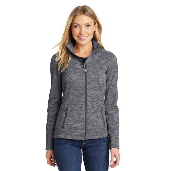 Ladies Digi Stripe Fleece Jacket