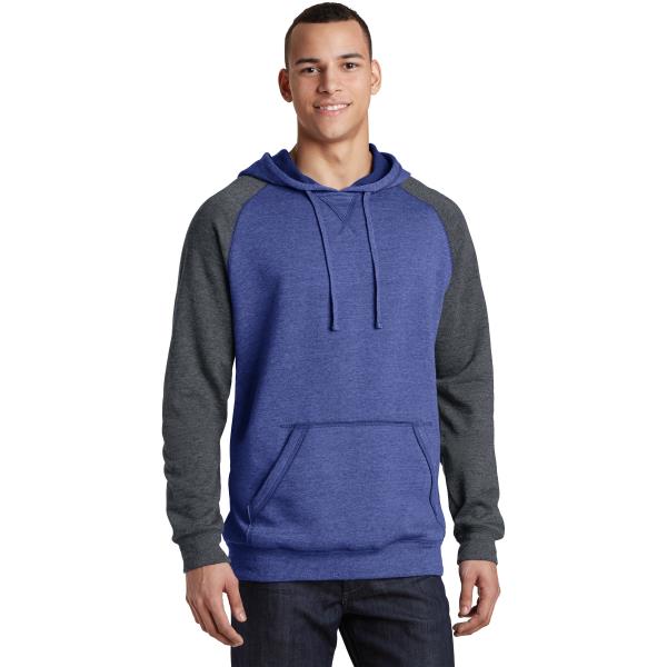 Young Mens Lightweight Fleece Raglan Hoodie