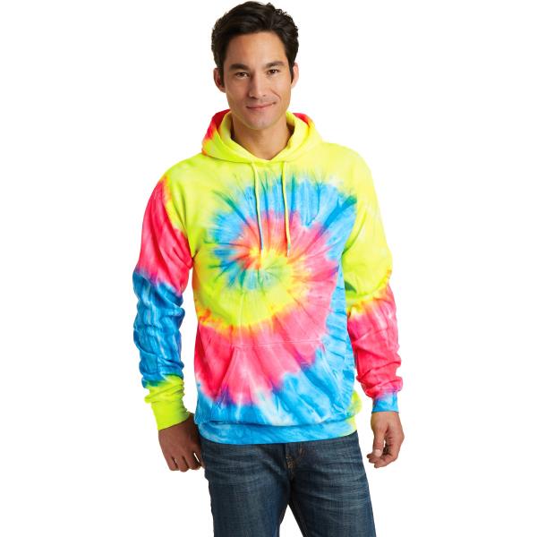 Tie-Dye Pullover Hooded Sweatshirt