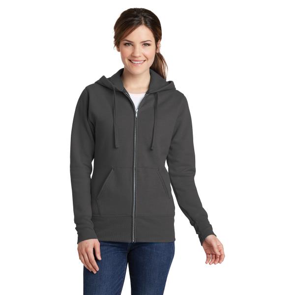 Ladies Core Fleece Full-Zip Hooded Sweatshirt