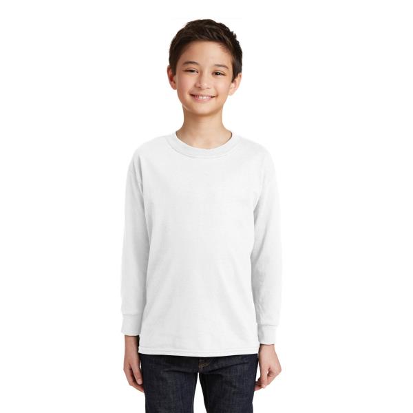 Youth Heavy Cotton 100% Cotton Long Sleeve T-Shirt