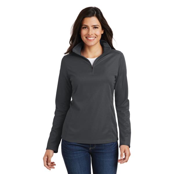 Ladies Pinpoint Mesh 1/2-Zip