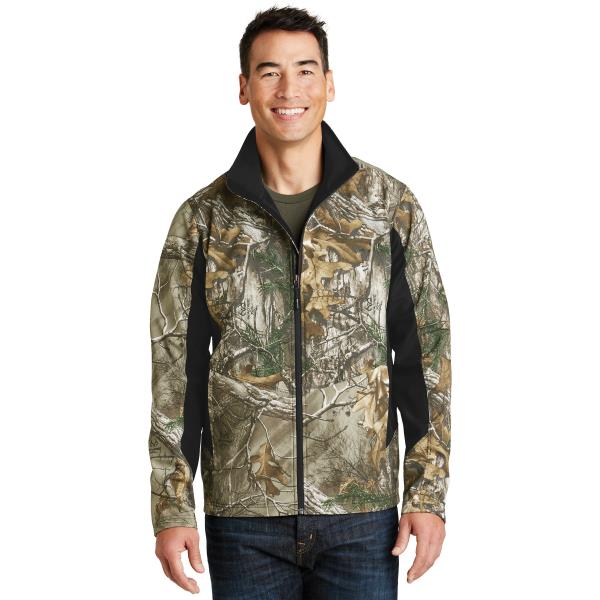 Camouflage Colorblock Soft Shell