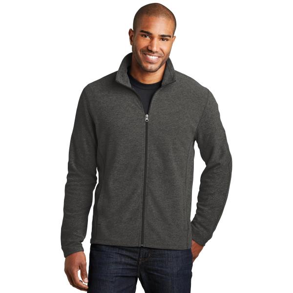 Heather Microfleece Full-Zip Jacket