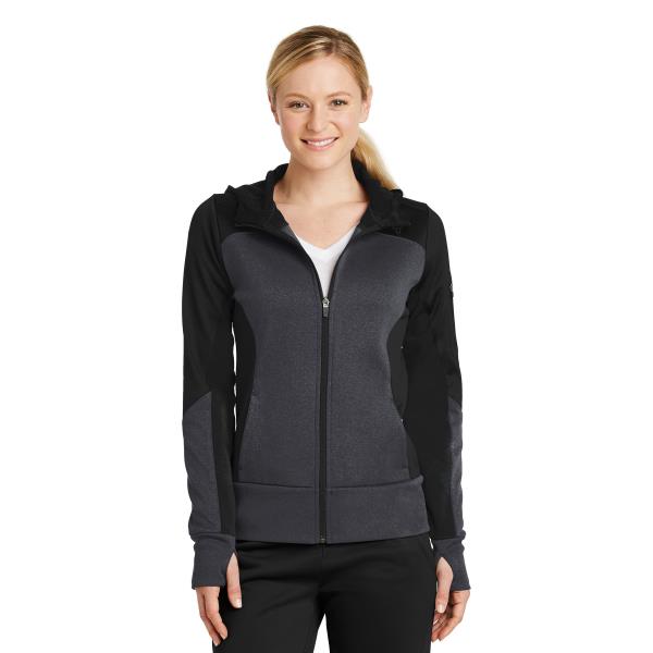 Ladies Tech Fleece Colorblock Full-Zip Hooded Jacket