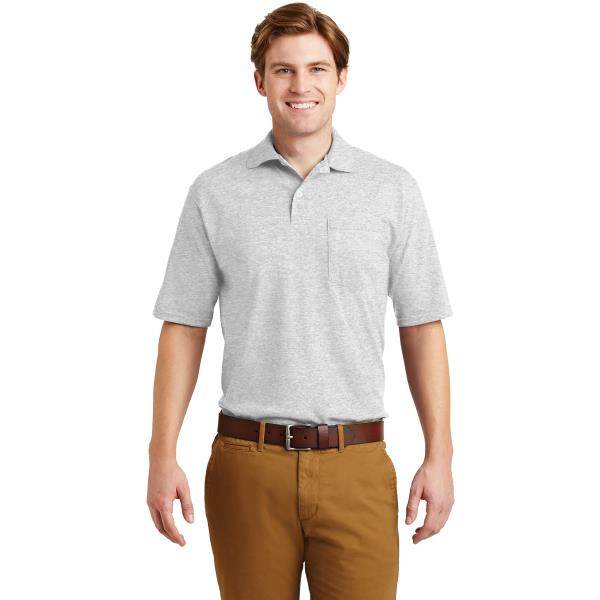 JERZEES -SpotShield 5.4-Ounce Jersey Knit Sport Shirt with Pocket