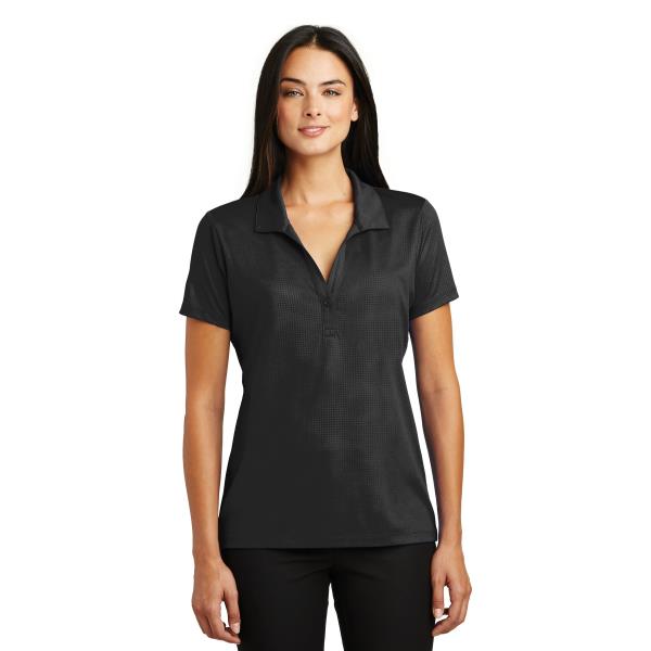 Ladies Embossed PosiCharge Tough Polo