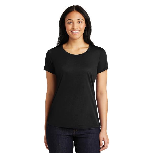 Ladies PosiCharge Competitor Cotton Touch Scoop Neck Tee