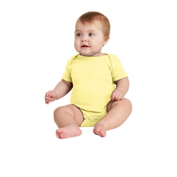 Infant Short Sleeve Baby Rib Bodysuit