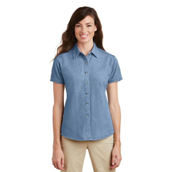 Ladies Short Sleeve Value Denim Shirt