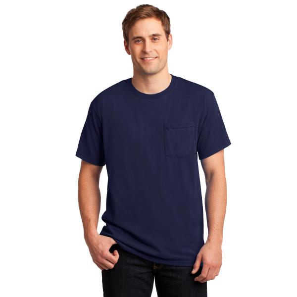 JERZEES -  Dri-Power 50/50 Cotton/Poly Pocket T-Shirt