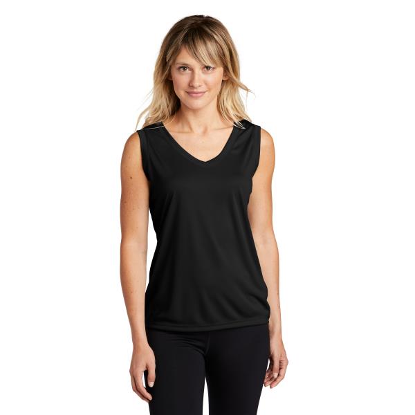 Ladies Sleeveless PosiCharge Competitor V-Neck Tee