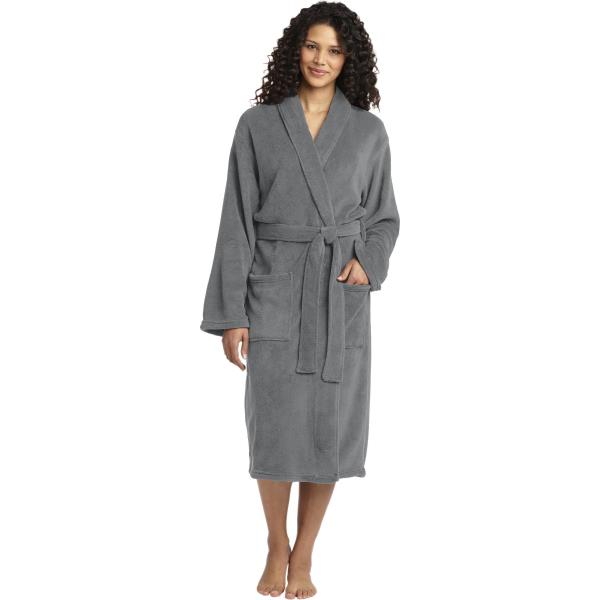 Plush Microfleece Shawl Collar Robe