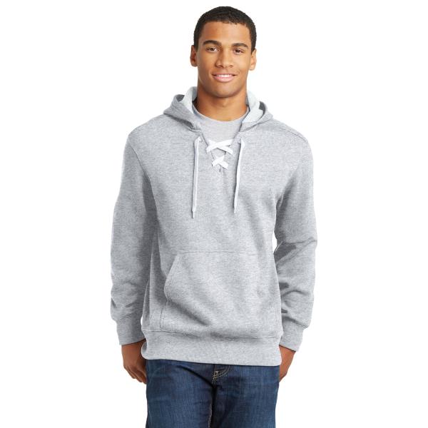 Lace Up Pullover Hooded Sweatshirt