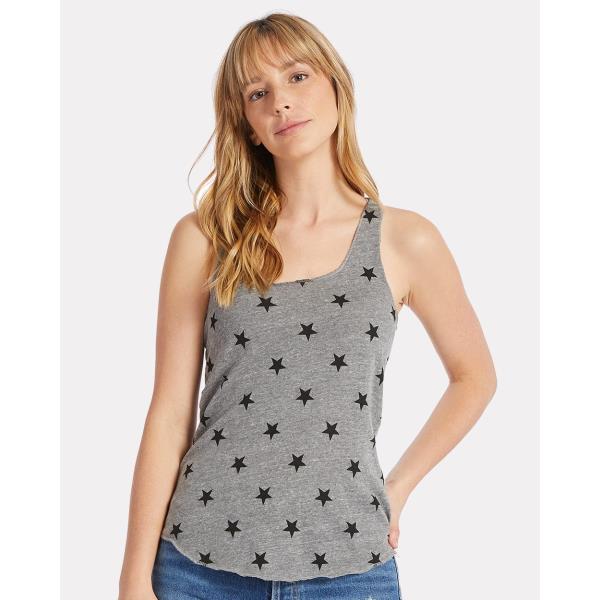 Women's Printed Meegs Eco-Jersey Racerback Tank