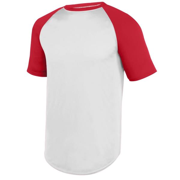 Wicking Short Sleeve Baseball Jersey