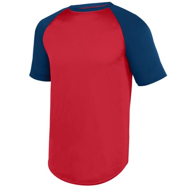 Youth Wicking Short Sleeve Baseball Jersey