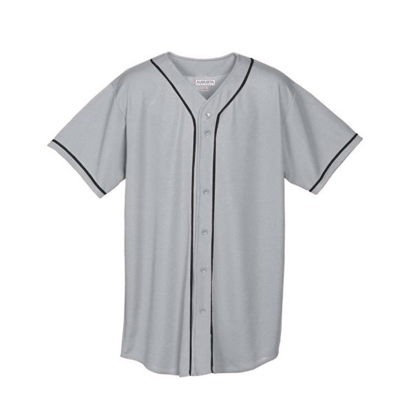 Youth Wicking Mesh Button Front Jersey