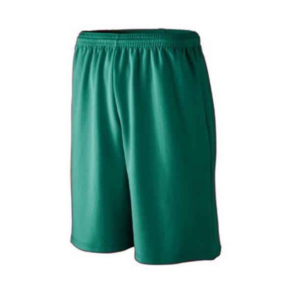 Longer Length Wicking Mesh Athletic Shorts