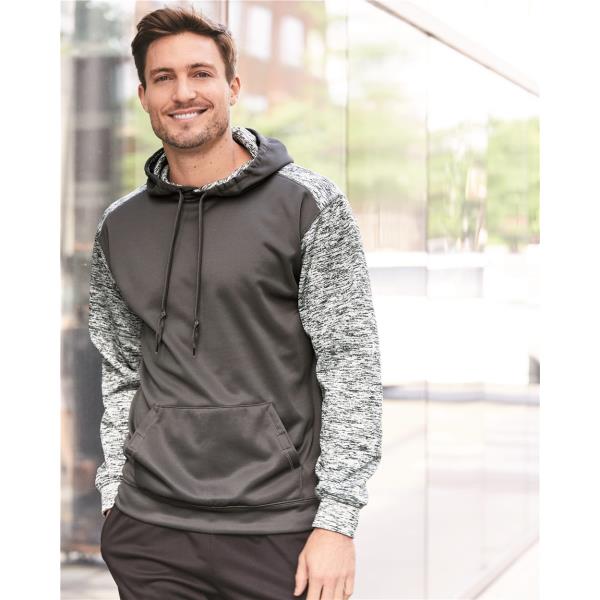 Sport Tonal Blend Fleece Hooded Sweatshirt