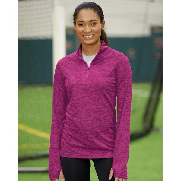 Womenâ€™s Tonal Blend Quarter-Zip Pullover