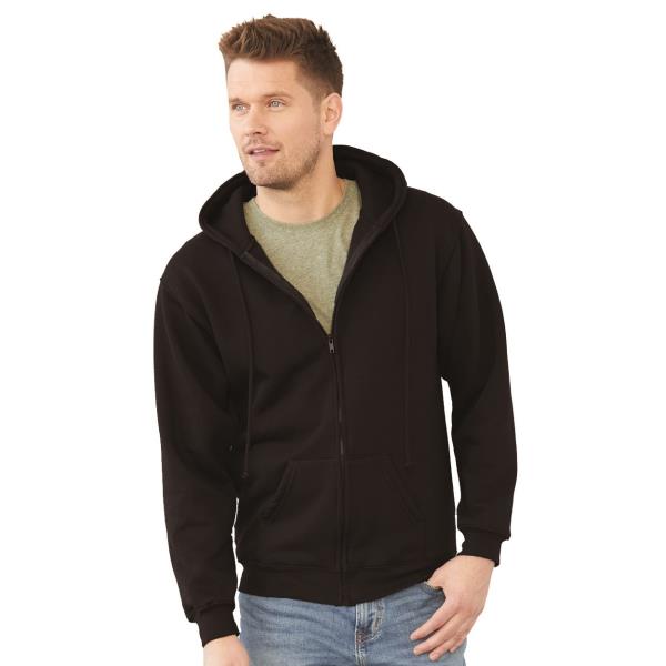 USA-Made Full-Zip Hooded Sweatshirt