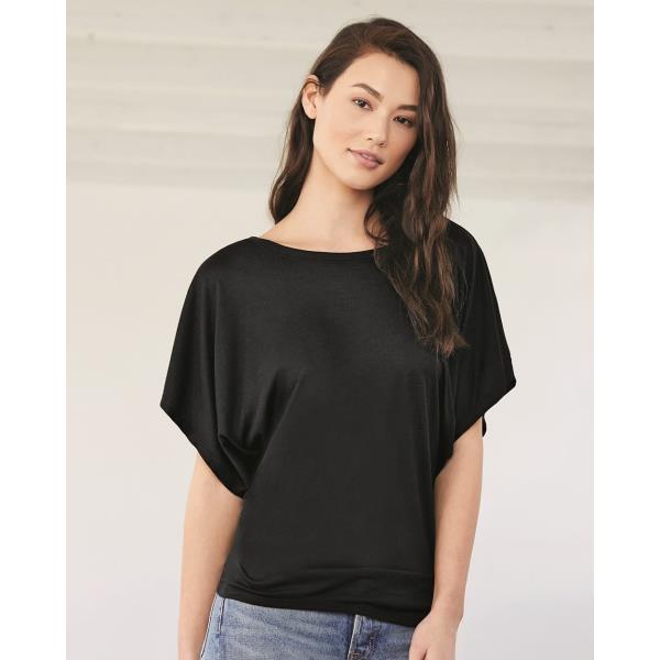 Womenâ€™s Flowy Draped Dolman Tee