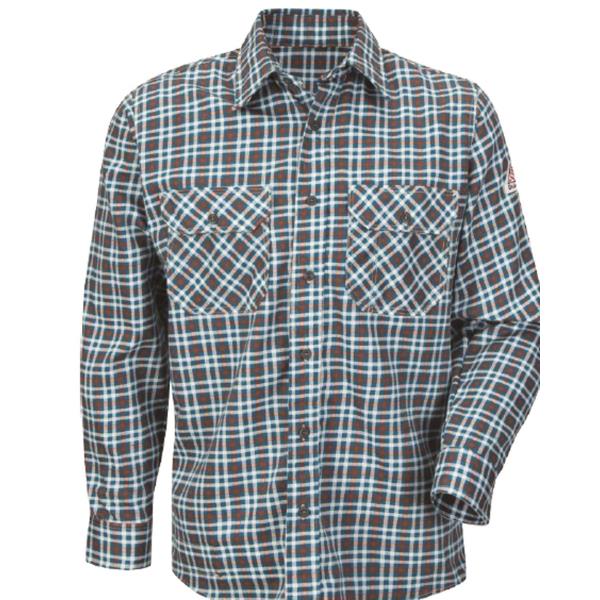 Plaid Long Sleeve Uniform Shirt