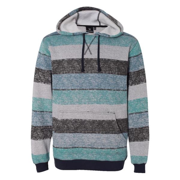 Printed Stripes Fleece Sweatshirt