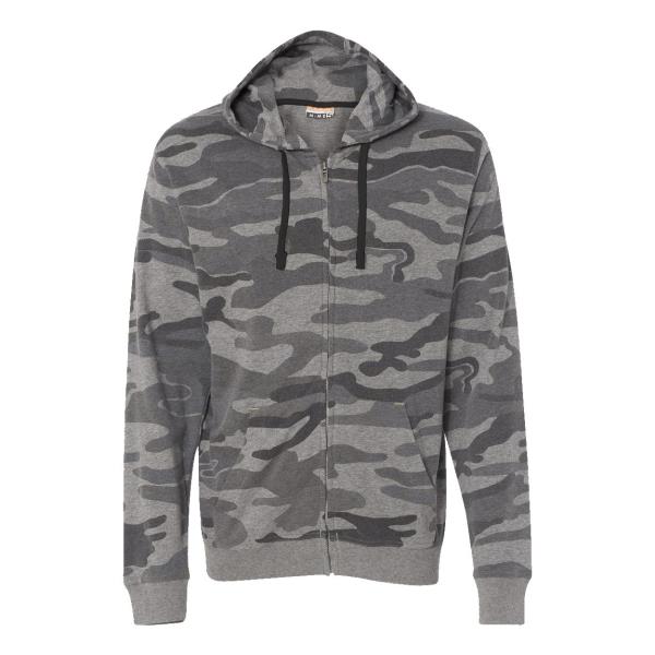 Camo Full-Zip Hooded Sweatshirt