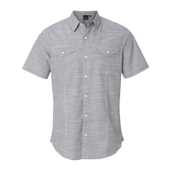 Textured Solid Short Sleeve Shirt