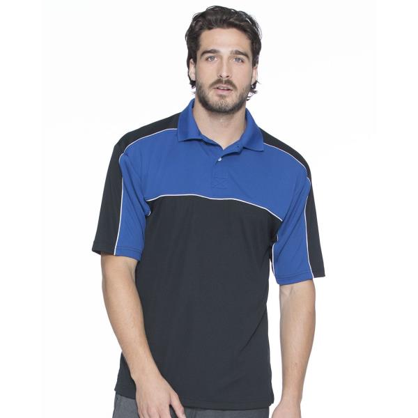 Daytona Racing Colorblocked Moisture-Free Mesh Polo