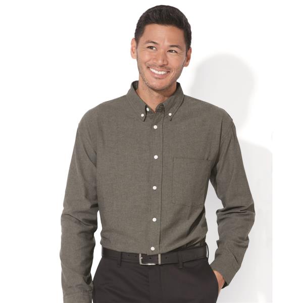 Long Sleeve Stain Resistant Oxford Shirt