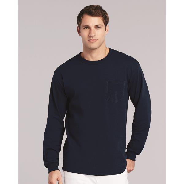 Ultra CottonÂ® Long Sleeve Pocket T-Shirt