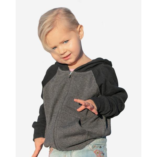 Toddler Lightweight Special Blend Raglan Zip Hood