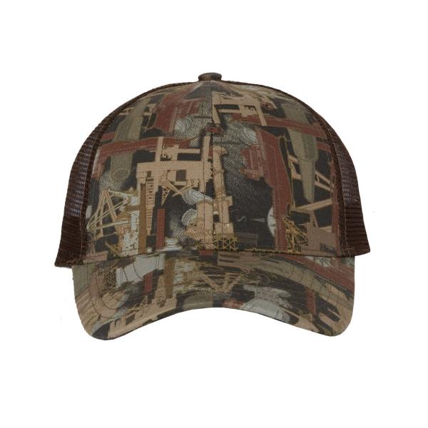 Oilfield Camo Mesh-Back Cap