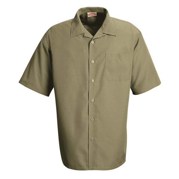 Linden Grey Microfiber Convertible Collar Shirt