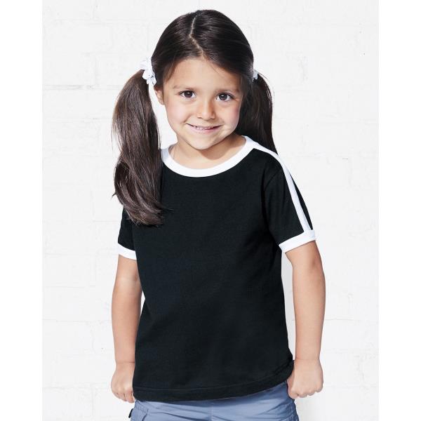 Toddler Retro Ringer Fine Jersey Tee