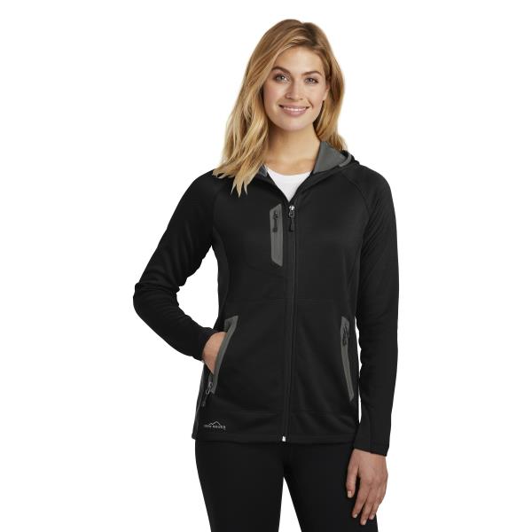 Ladies Sport Hooded Full-Zip Fleece Jacket