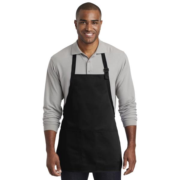 Medium-Length Two-Pocket Bib Apron