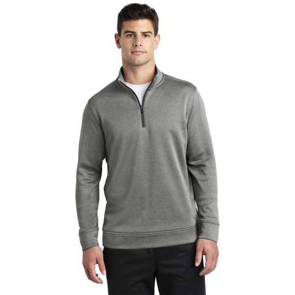 PosiCharge  Sport-Wick  Heather Fleece 1/4-Zip Pullover