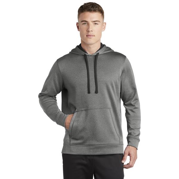 PosiCharge  Sport-Wick  Heather Fleece Hooded Pullover