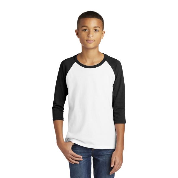 Heavy Cotton  Youth 3/4-Sleeve Raglan T-Shirt