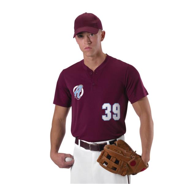 Baseball Two Button Henley Jersey