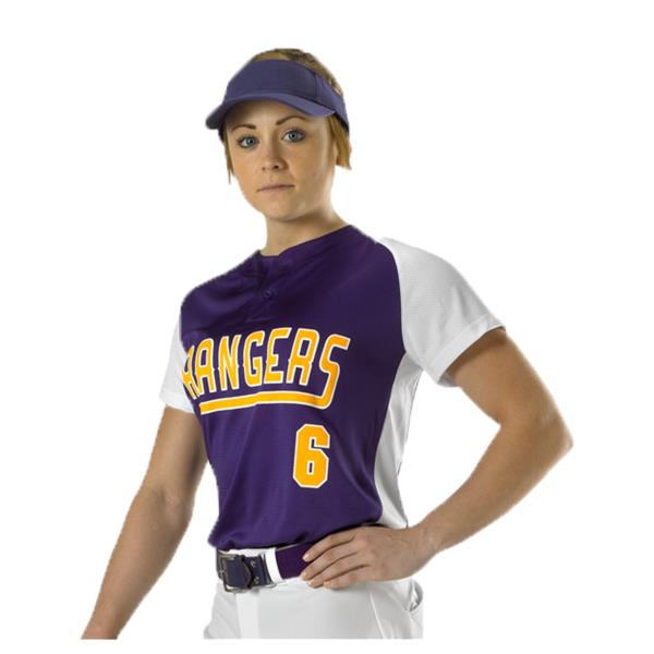 Women's Two Button Fastpitch Jersey