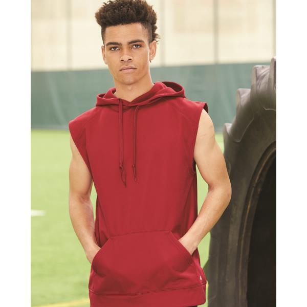 Performance Fleece Sleeveless Hooded Sweatshirt