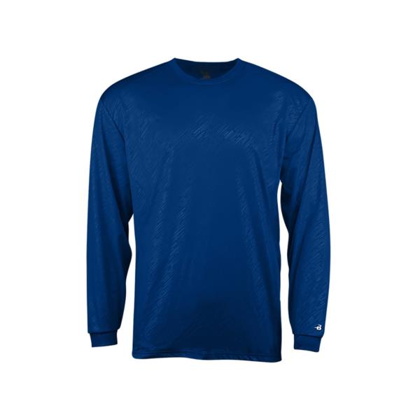 Line Embossed Long Sleeve T-Shirt