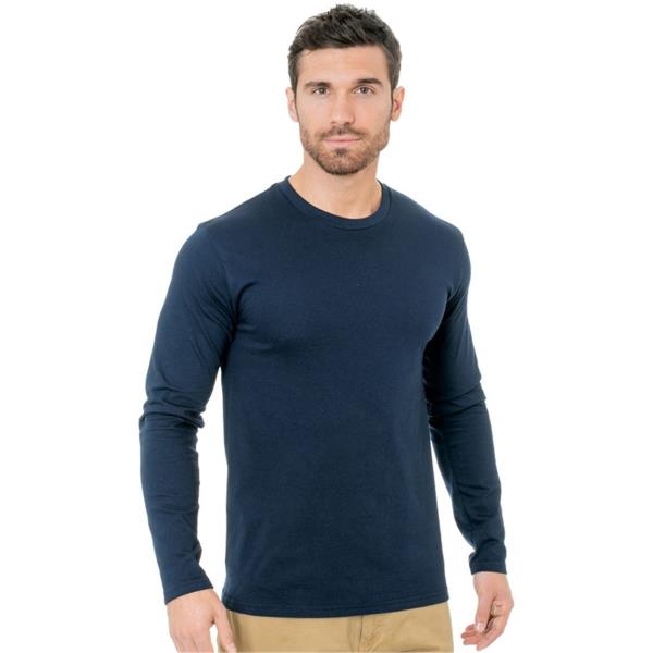 Unisex Fine Jersey Long Sleeve Crewneck T-Shirt